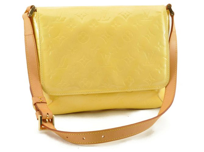 Louis Vuitton Vernis Thompson Street Yellow Patent leather  ref.171802