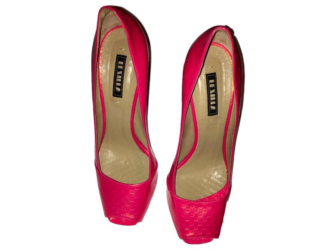 Le Silla Heels Pink Leather  ref.105090