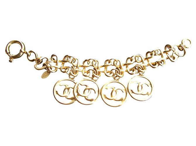 Bracciale con medaglioni Chanel D'oro
