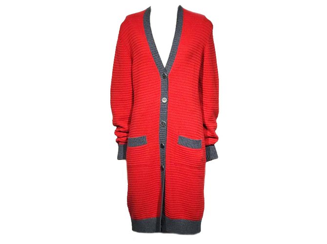 Chanel Knitwear Red Cashmere  ref.171871