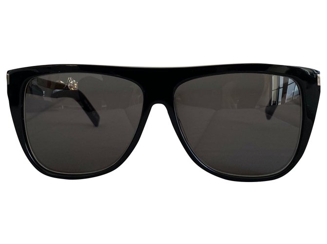 Saint Laurent Des lunettes de soleil Acetate Noir  ref.171958
