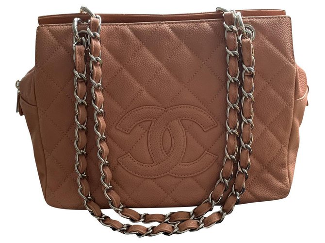 Classique Chanel PST Cuir Rose  ref.172053