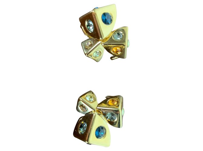 Louis Vuitton Vuitton earrings Golden Metal  ref.172094