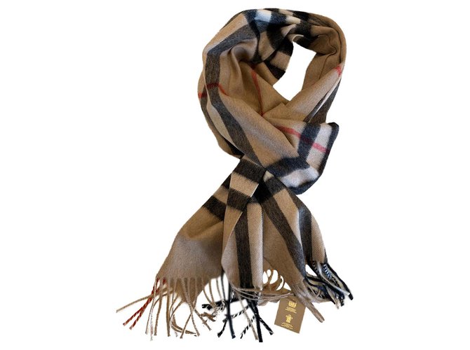 Burberry scarf Caramel Cashmere  ref.172160