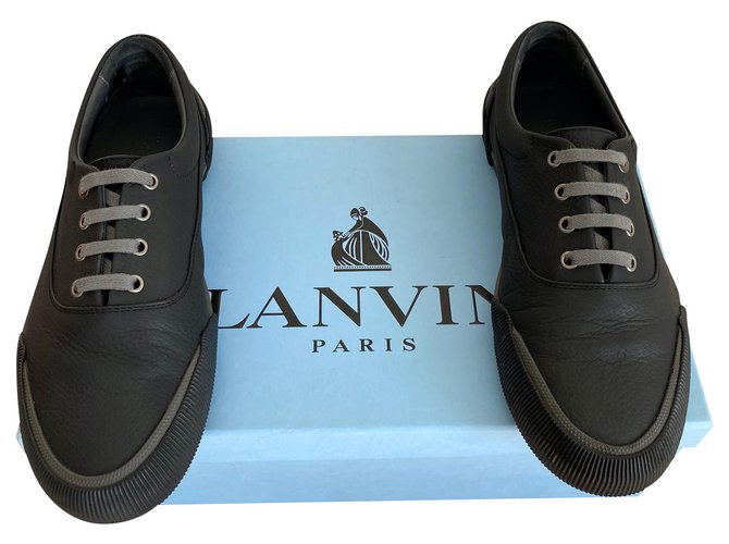 lanvin grey sneakers