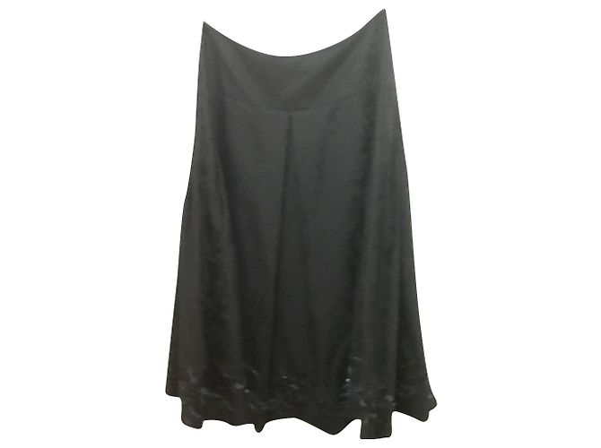 Coast Saia brocado com bordado pérola Preto