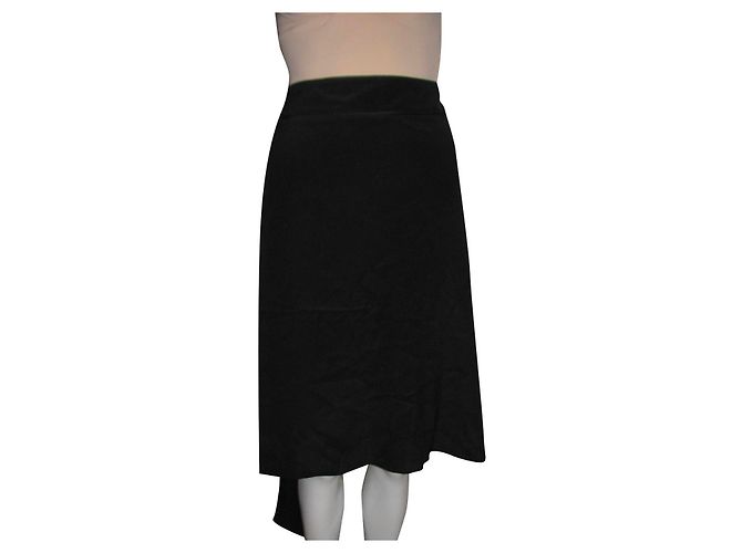 Philosophy Di Alberta Ferretti Seidenrock mit Bindedetail Schwarz