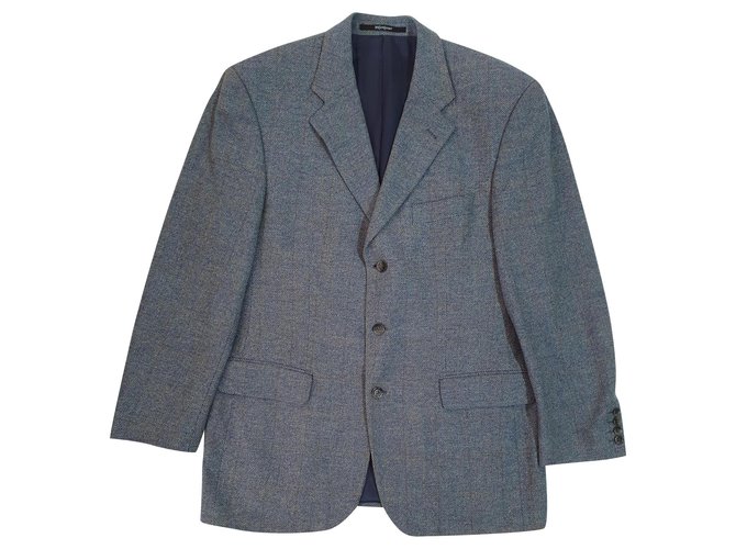 Yves Saint Laurent Giacche blazer Blu Lana  ref.172418