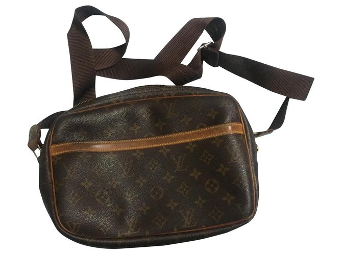 Louis Vuitton Sac reporters PM de Vuitton Cuir Marron  ref.172491