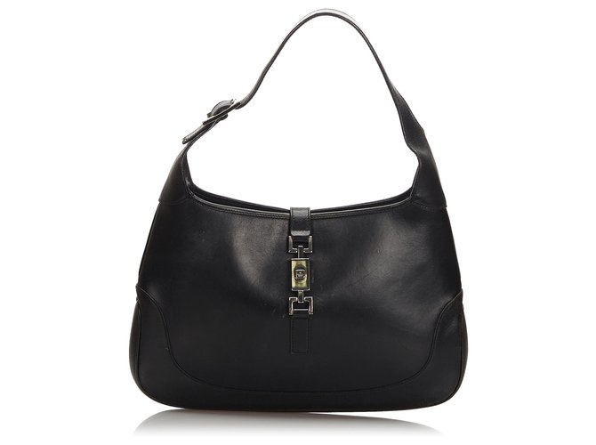 Gucci Black Leather Jackie Shoulder Bag  ref.172528