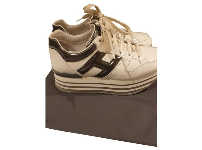 Hogan Sneakers White Leather  ref.172661