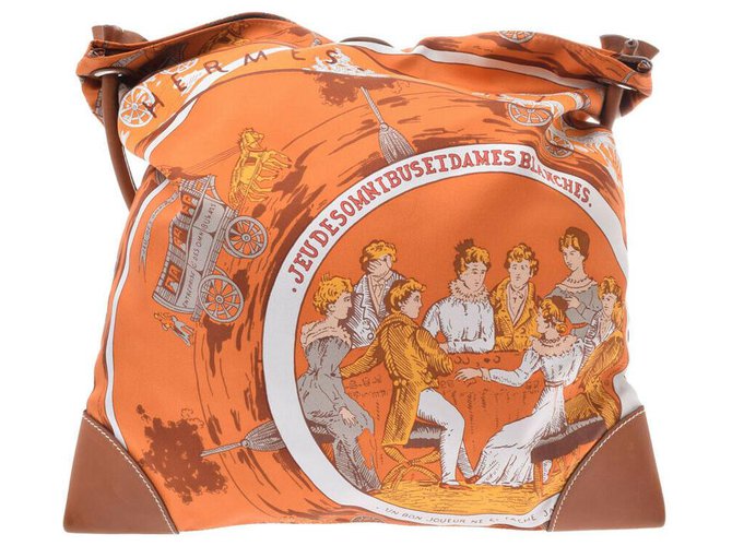 Hermès Silk City Arancione Seta  ref.172738
