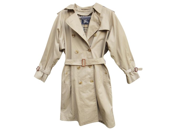 Burberry cotton / polyester trench coat t 36 Beige  ref.172762