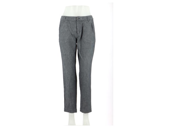 Apc Trousers Grey Cotton  ref.172963