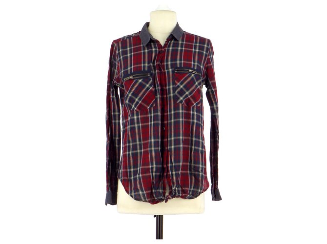 The Kooples Shirt Red Cotton  ref.172972