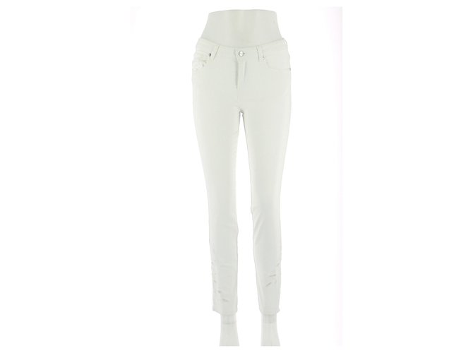 Berenice I pantaloni Bianco Cotone  ref.172980