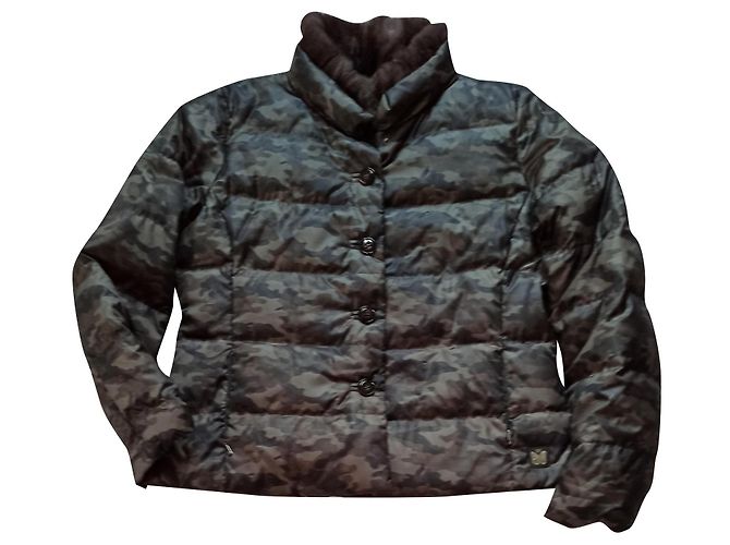 Weekend Max Mara Steppjacke Camouflage Grün Khaki