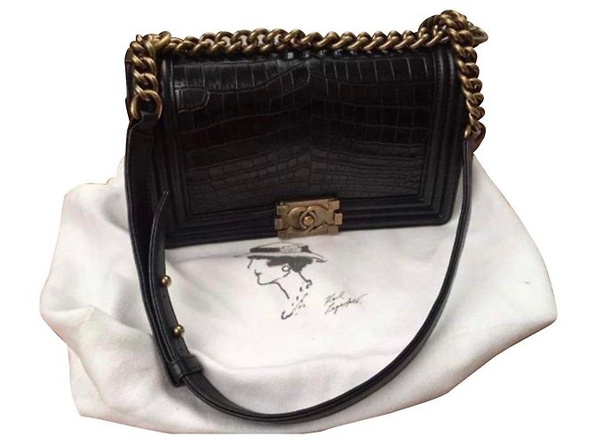 Chanel Ragazzo Nero Pelli esotiche