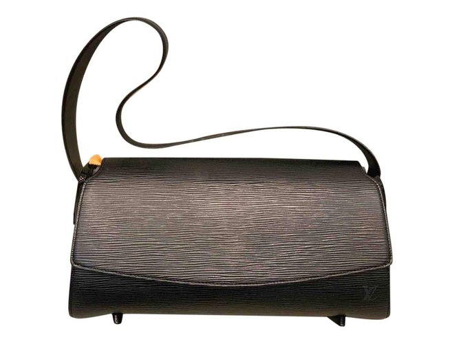 Louis Vuitton Handbags Black Leather  ref.173122