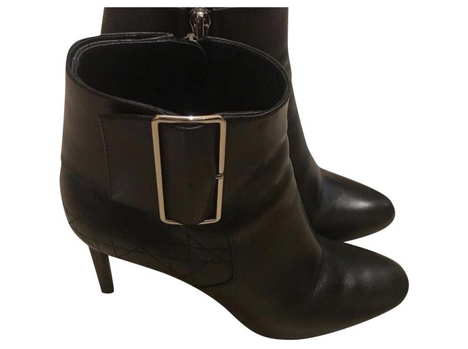 Dior Ankle Boots Brown Lambskin  ref.173124