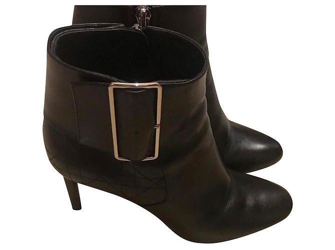 Dior Ankle Boots Brown Lambskin 36