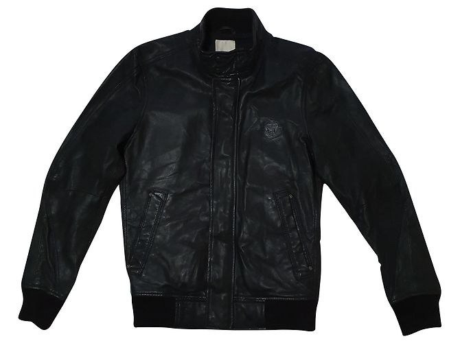Diesel Schwarze Lederjacke