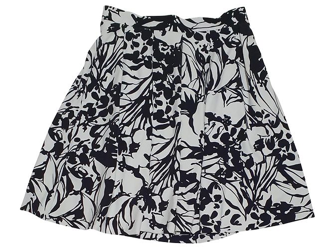 Gonna Cynthia Rowley bianca e nera Nero Bianco