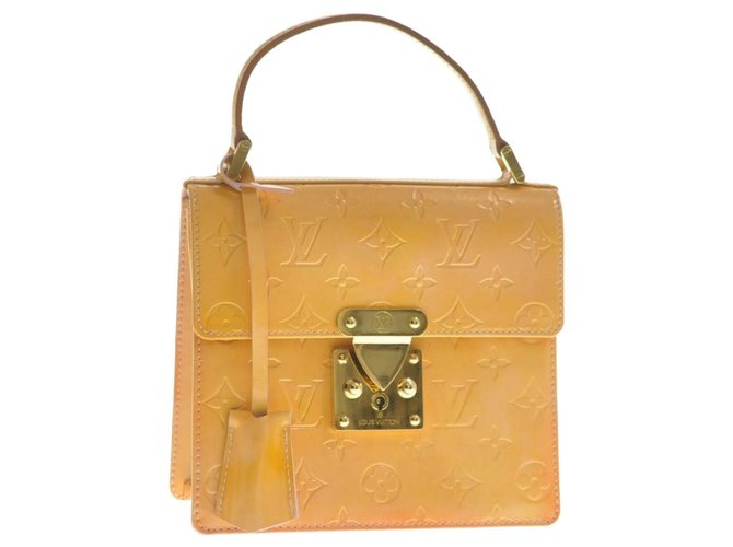 Bolsa de mão Louis Vuitton Vernis Spring Street Amarelo Couro envernizado  ref.173228
