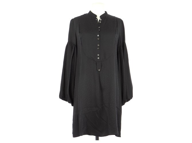 Bel Air robe Black Silk  ref.173240