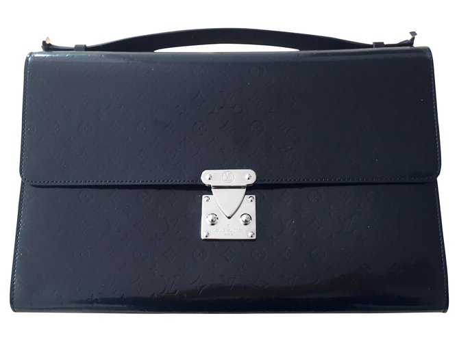 Louis Vuitton Vuitton black satchel Patent leather ref.173284 - Joli Closet