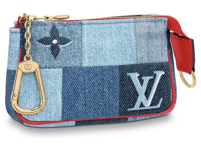 louis vuitton denim patchwork bolsa