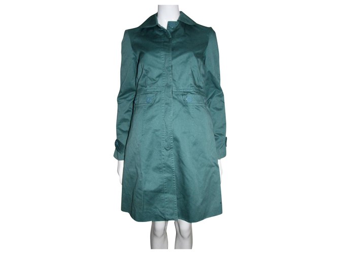 Abrigo de algodón verde Marc Jacobs 