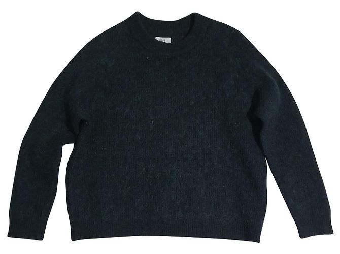 Envii Grüner Pullover aus Wolle und Mohair Gr. L Dunkelgrün