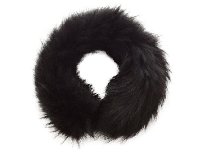 Parosh Scarves Black Fur  ref.173501