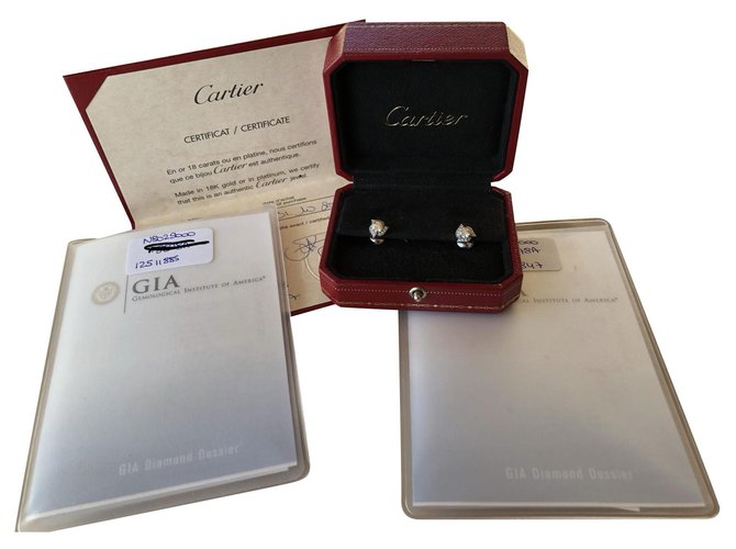 Cartier Fleur Platine Blanc  ref.173603