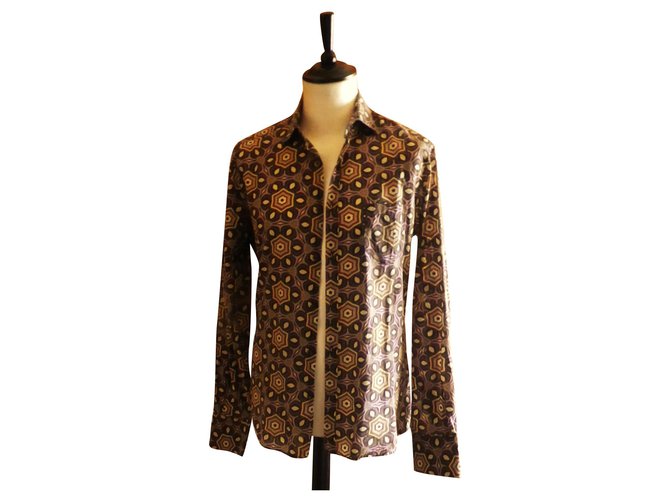 chemise GUESS BY MARCIANO taille L parfait état Coton Multicolore  ref.173631
