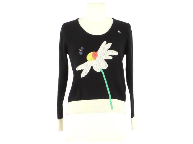 Sonia Rykiel Pull Coton Noir  ref.173658