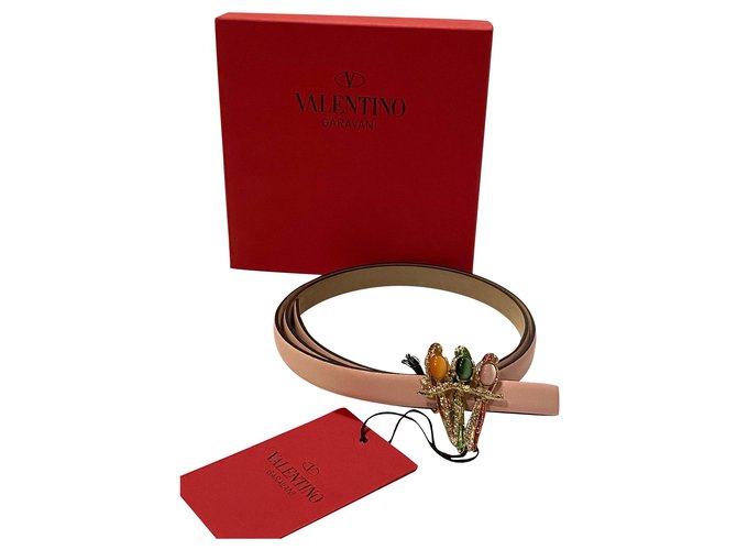 Valentino Belts Pink Leather  ref.173770