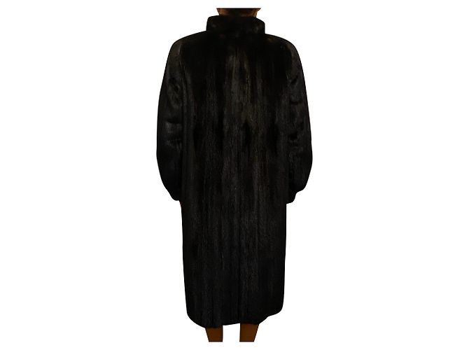 Autre Marque Abrigo de visón negro