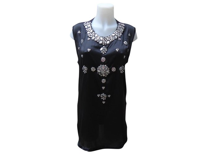 Givenchy Dresses Black Polyester Viscose Elastane  ref.173951