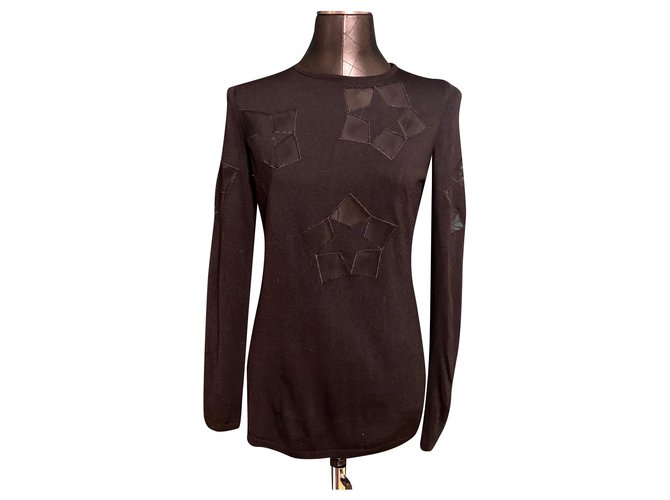 Valentino sweater with stars Black Wool  ref.174014