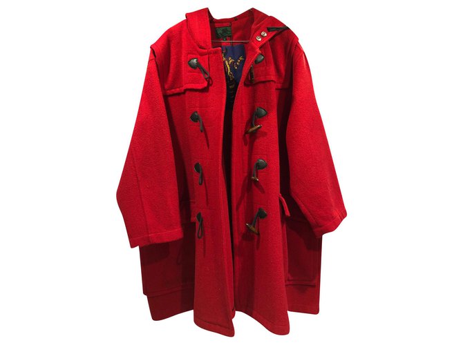 Jean Paul Gaultier Coats, Outerwear Red Wool  ref.174017