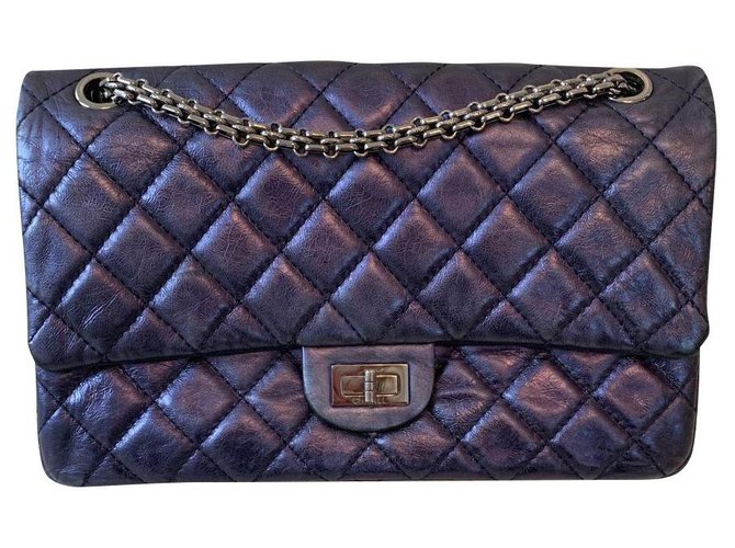 Chanel Purple Leather  ref.174044