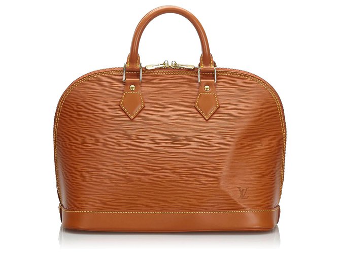 Louis Vuitton Orange Epi Alma PM Leather  ref.174104
