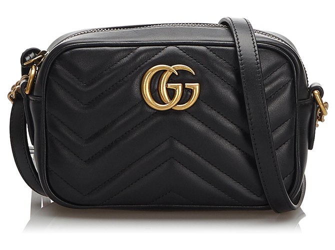 gucci black quilted bag