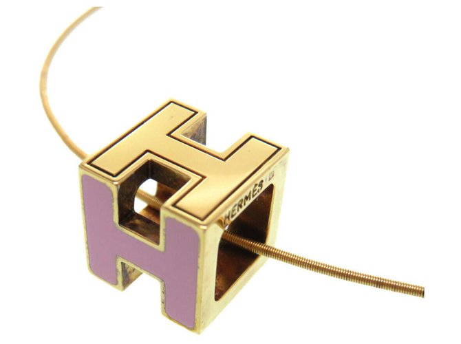Hermès H Cube Dourado Metal  ref.174165