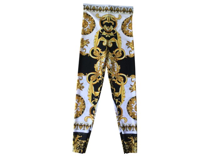 Versace calça, leggings Multicor Poliamida  ref.174193