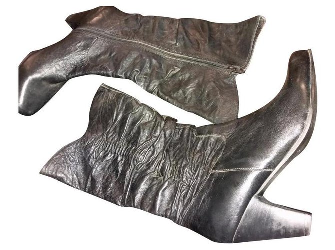 Pierre Balmain Boots Black Leather  ref.174262