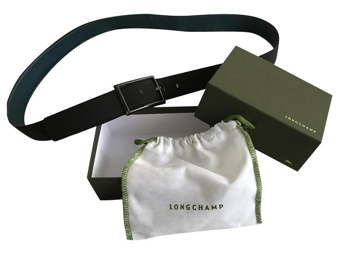 Longchamp Reversible Black Leather  ref.174265