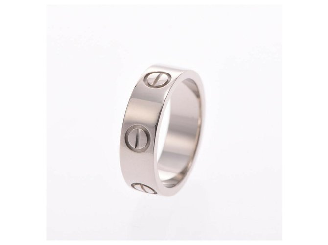 Cartier love ring #50 Silvery White gold  ref.174294
